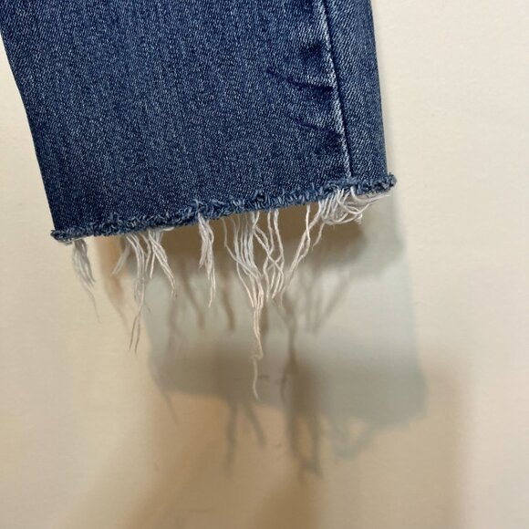 Pacsun Skinny‎ Jeans Size 28 Blue Floral Outseam Raw Hem Womens Denim - Picture 8 of 12